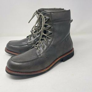 Men's KLR Gray Leather Ryan Lace Up Boot Size 11